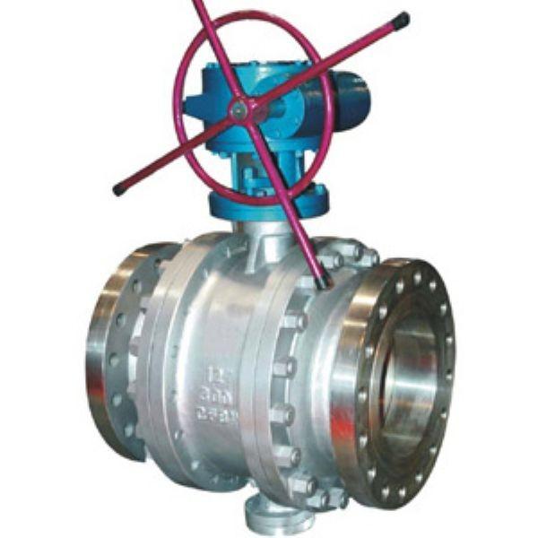 RF Flanged Fixed Trunnion Mounted Stainless Steel Ball Valves Class 2500