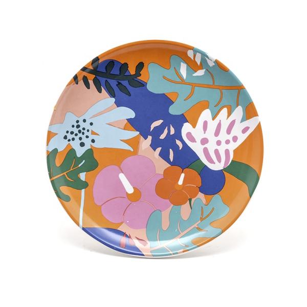 Горячая продажа 8 дюймов посуда керамика высокое качество красочная салатная тарелка для весны летом Порцелановый блюдо