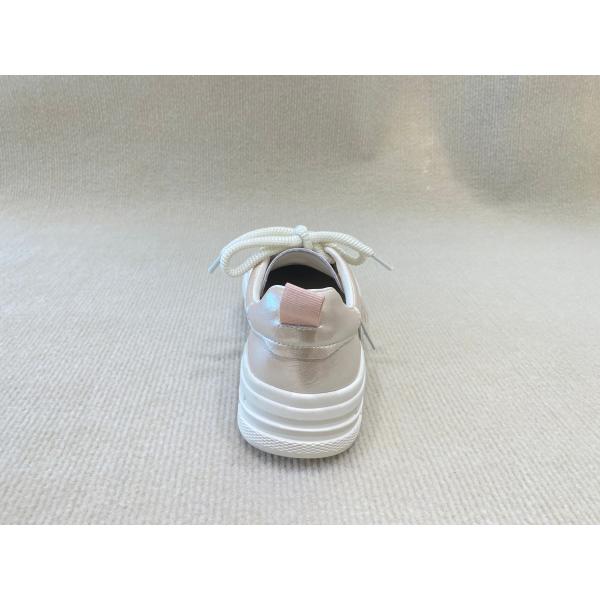 Round Head Womens Pink Casual Shoes Rubber Outsole Pink Casual Sneakers