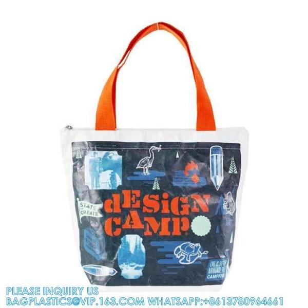 Eco-Friendly Reusable Grocery Paper handlebag Shopping Bag Tyvek Tote Bag sustainable Washable Shoulder Bag
