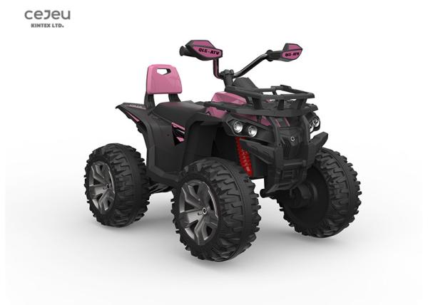 Compatibilidade eletrónica 4 cor-de-rosa elétricos Wheeler Power Wheels 17KG 5KM/HR com música e luz