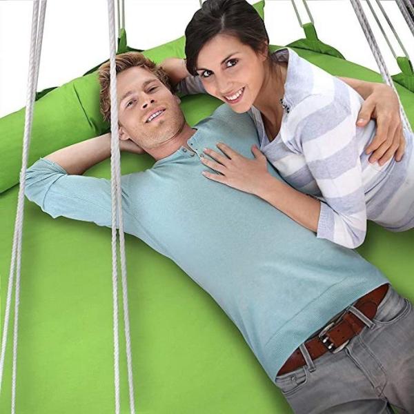 Desporto ao ar livre Acampamento portátil Oxford Swing Hanging Hammock para 2 pessoas 150*160cm