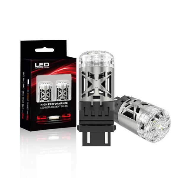 Newest Innovative 3157 LED Car Light Bulbs 3156 BA15S 1600LM 12V 24V for Car Brake Stop Signal Reverse With 7035 Chip