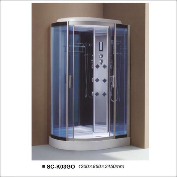 Reversible Bathroom Corner Luxury Tempered Glass massage Box Shower Cubicle