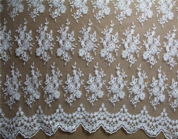 Diamond Mesh based Crown Style Embroidery Lace Fabric Crown for Women's Clothes