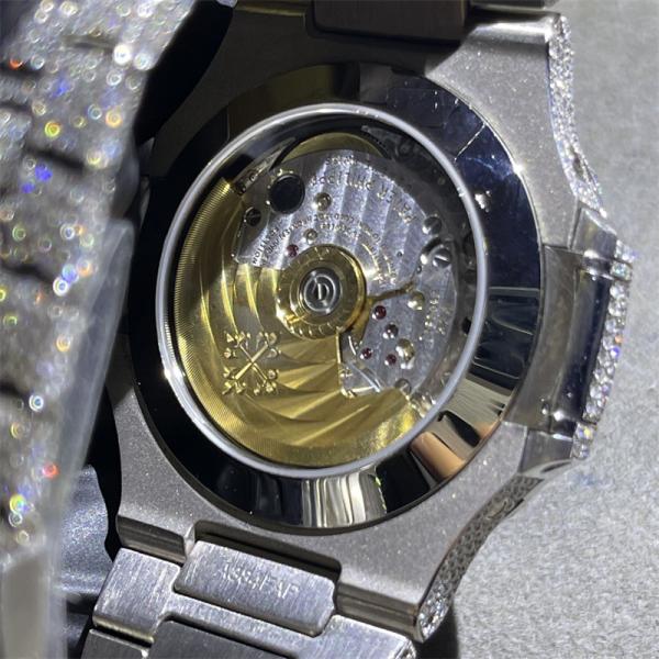 Бюст 3ATM Moissanite вниз с диаманта шкалы дозора Bling наблюдает водоустойчивое