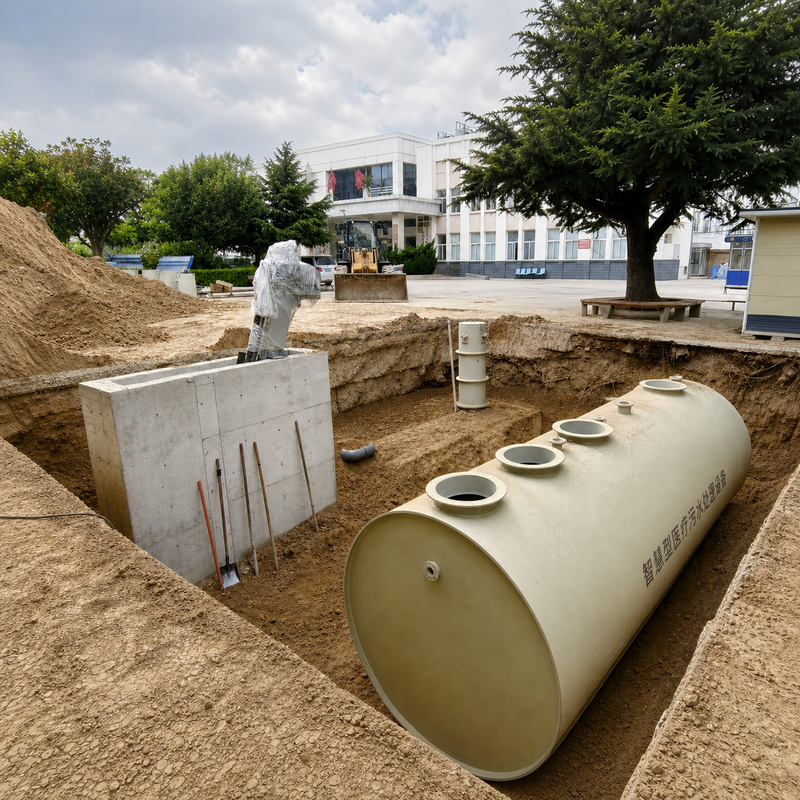 PP Integrated MBR Sewage Treatment Plant for High Standard Reuse, 50-500 m3/d Compact