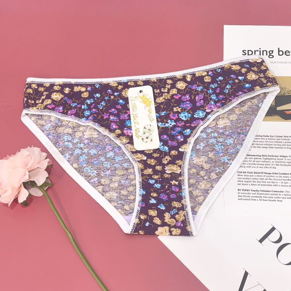 Cotton Underwear Ladies Small XL-2XL Mixed Color Mixed Code 12 Pack Best Selling Printed Ladies Underwear
