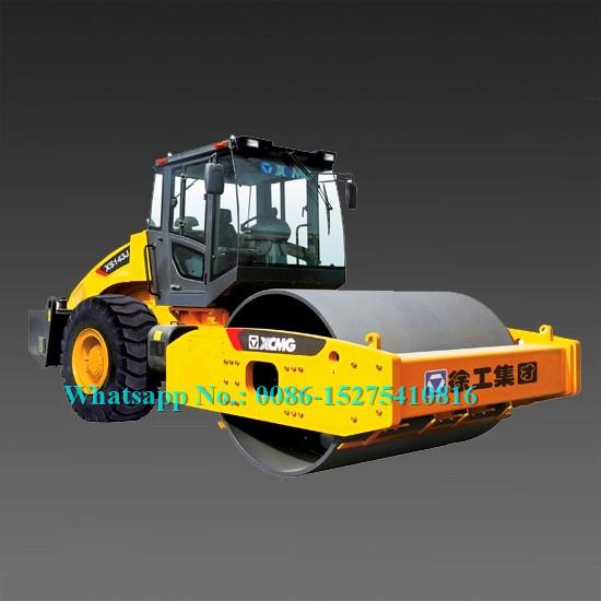 Máquina de 14 toneladas XCMG XS143J do rolo de estrada do controle mecânico com condicionador de ar