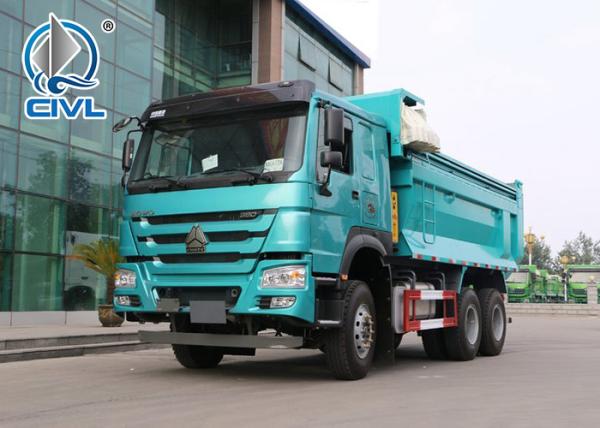 Sinotruk Howo 6x4 Dump Truck 336-371hp , Loading Mud , Sand , Stone