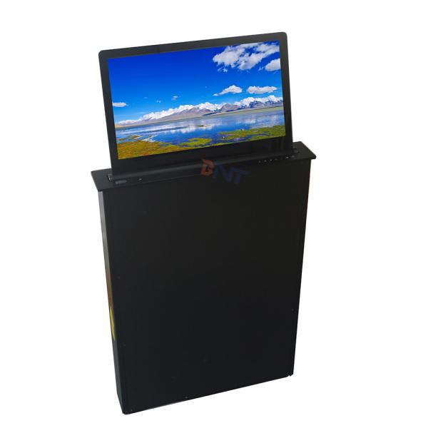 18.5 retractable monitor smart office computer lcd monitor lift mechanism for conference solution