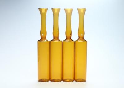 Amber Type C Empty Glass Ampoules 10ml Capacity Neutral Borosilicate Glass Material
