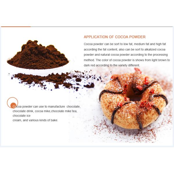 Halal Certified Organic Alkalized Cocoa Ingredients Powder For Chocolate Cake Bulk Bag Packaging