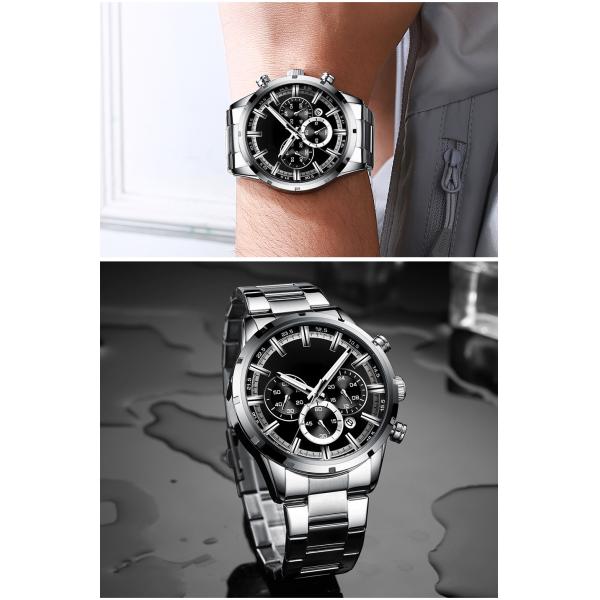 22mm 10 Atm Water Resistant Watch For Men