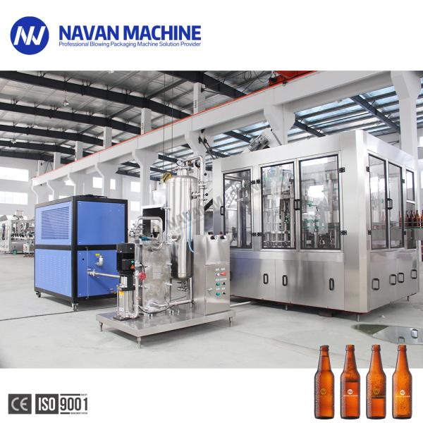 Auto 3000-5000BPH Glass Bottle Carbonated Sparkling Drink Filling Machine