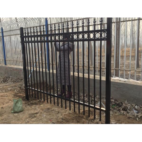 Ornamental Picket Steel Fence Panel / Black Steel Fence / Ornamental Steel Fence