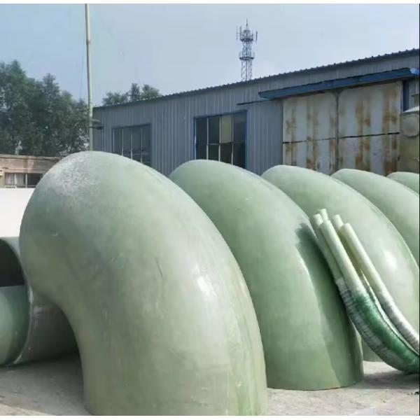 Industrial 45-135 Degree  GFRP FRP Elbow Fiberglass Pipe Fittings For Chemical Construction Water Supply