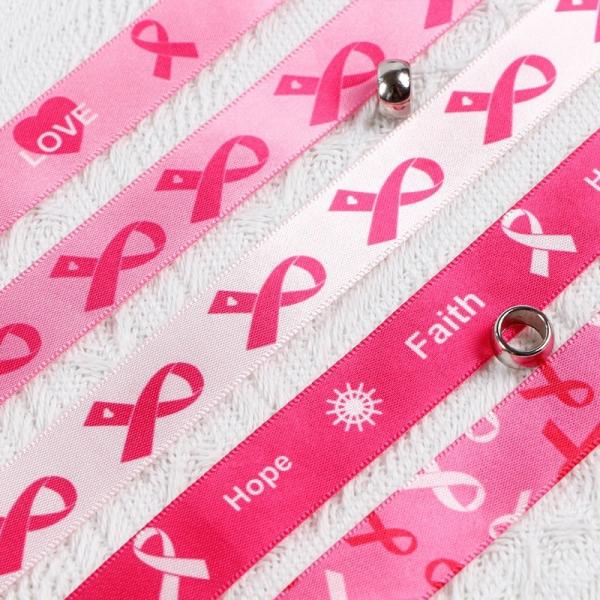 Banda de pulso de laço de fita de cetim impressa personalizada para a sua promoção