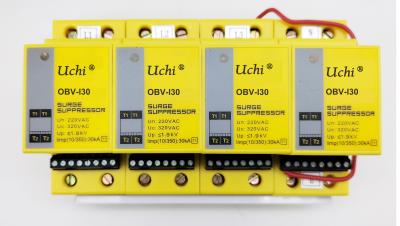 Lower Protection Level 30kA Surge Protector Device For 320V N-PE System