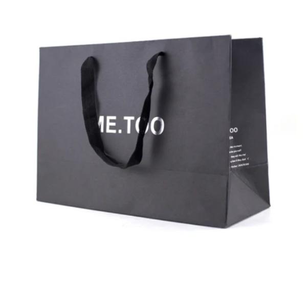 Recycled Print Folding Paper Packaging Die Cutting Kraft Paper Gift Bags