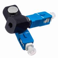 Polonais optique nu du mode unitaire UPC d'adaptateur de fibre de réseau de Sc de rond bleu