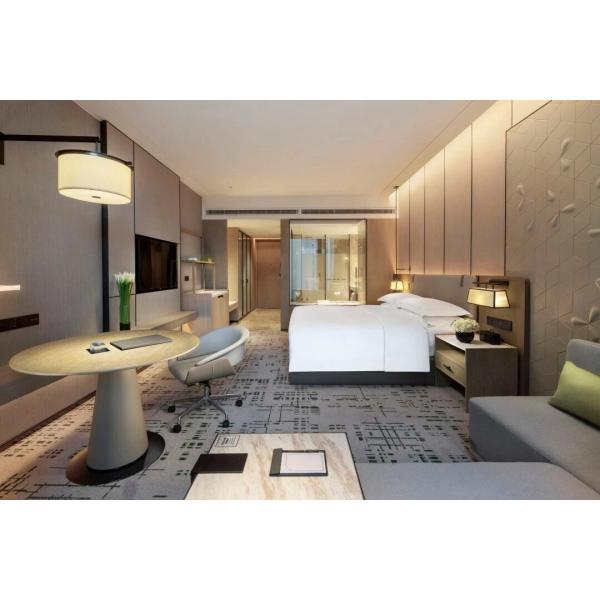 Standard Plywood Hotel Guest Room Furniture Full Supply Customization
