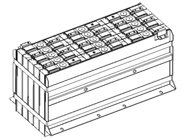 Electric Vehicle Lithium Battery Module Lightweight 1P15S Configuration