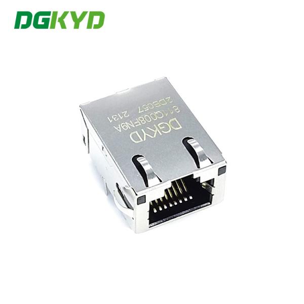 DGKYD811Q008FN9A2DB057 Gigabit Integrated Filter RJ45 Network Connector Two Color Light 12PIN PA66 Material
