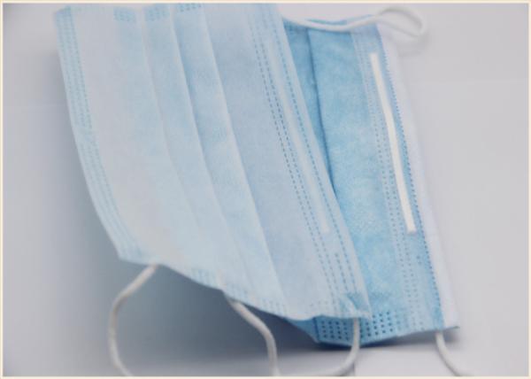 Soft Disposable 3 Ply Face Mask Latex Free For Hospital Pharmacy Beauty Salon
