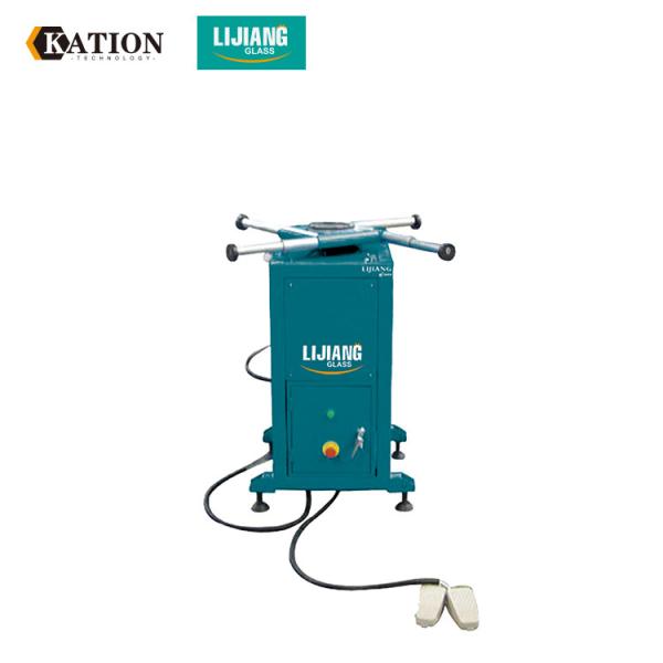 Insulating glass double glass machine rotated sealant spreading table