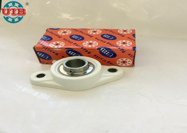 Black White Plastic Pillow Block Bearing Housing Types With Stainless Steel Bearings
