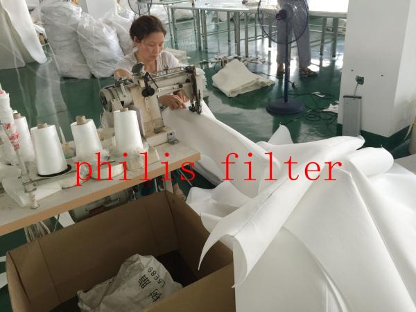 PTFE Liquid Filter Bag Non Woven Micro Anti Alkaline Anti Acidic