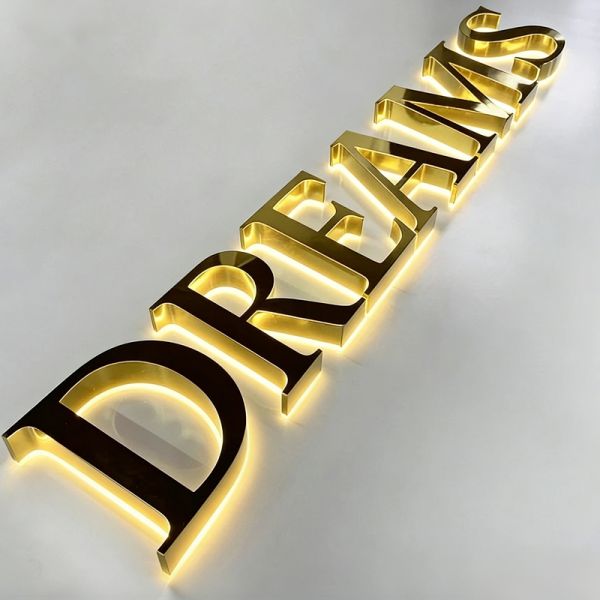 Custom 3D LED Letter Table Sign Premium Sign with Customizable for Luxury Hotels Exclusive Areas
