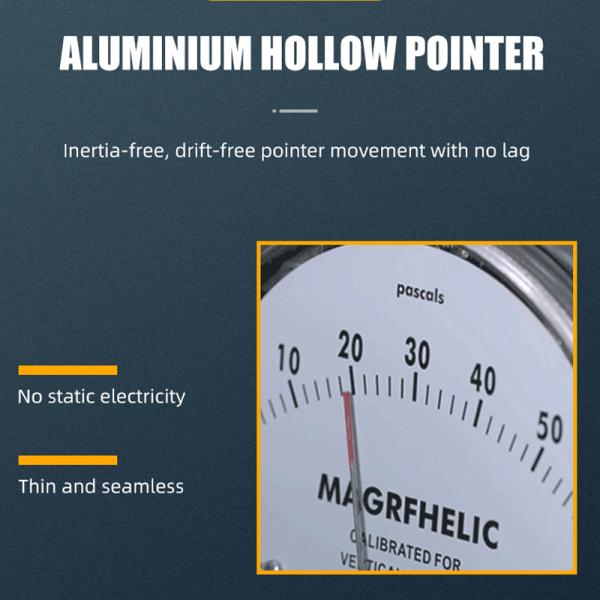 4% Precision 0-10Kpa Differential Pressure Flow Meter Performance Laminated Aluminum