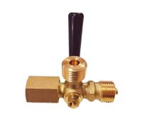 Valve en laiton de coq de 3 manières avec 1/2'Bsp à l'intérieur de et fils extérieurs