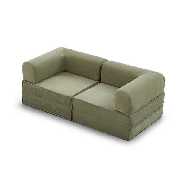Vacuum Compressed Sofa Bed In Box Modular Sponge Filling Unpacking Friendly Apartment Living Furniture