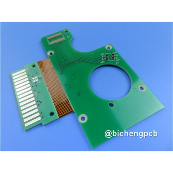 PCB Тверд-гибкого трубопровода построенный на FR-4 и Poyimide с золотом погружения и управлением импеданса 90ohm