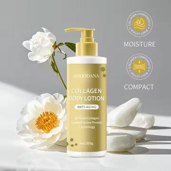 OEM Whitening Body Cream 300g Moisturizing Antiaging Collagen Body Lotion