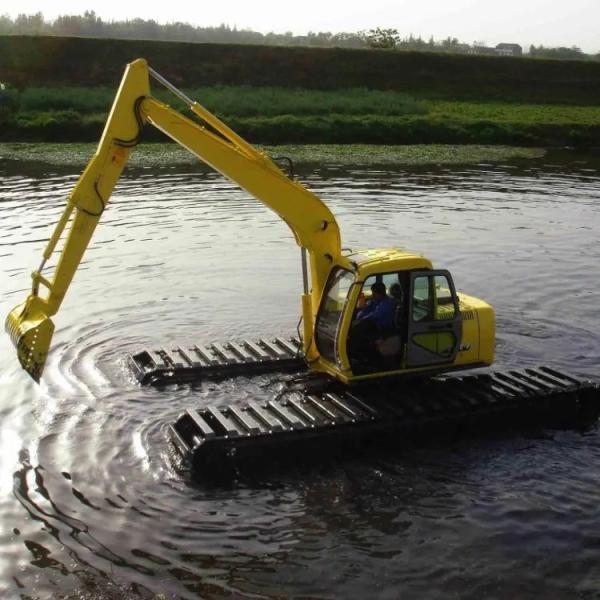 20 Ton Amphibious Excavator Pontoon Undercarriage for Swamp Marsh Floating
