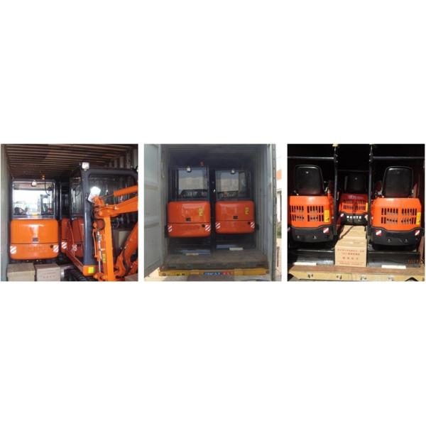 Small Diesel Engine 500kg Hydraulic Excavators For Rent / Home , 6.8kw Power