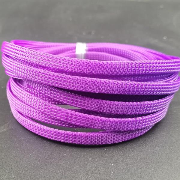 PET Expandable Abrasion Resistant Wire Sleeve For Braided Flexible Loom