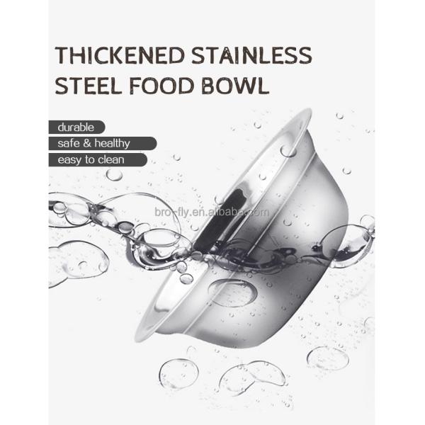 Large Small 3 in 1 Raised Pet Feeder 2 Stainless Steel Bowls and Automatic Water Bowl