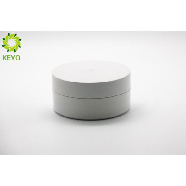 White ABS Plastic Face Mask Jar Thick Wall Wide Mouth Body Butter Containers 50g