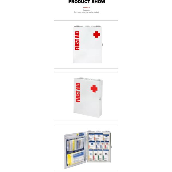 Медицина запирая стену кухонного шкафа хранения скорой помощи шкафа установила медицинскую коробку набора