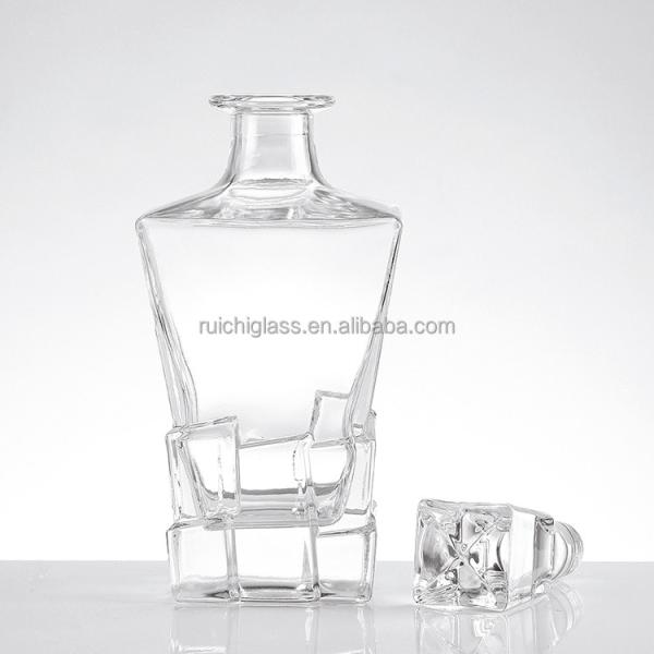 Estampagem Quente Gin Rum Álcool Whiskey garrafa 100ml 375ml 500ml 750ml Liquor garrafa de vidro