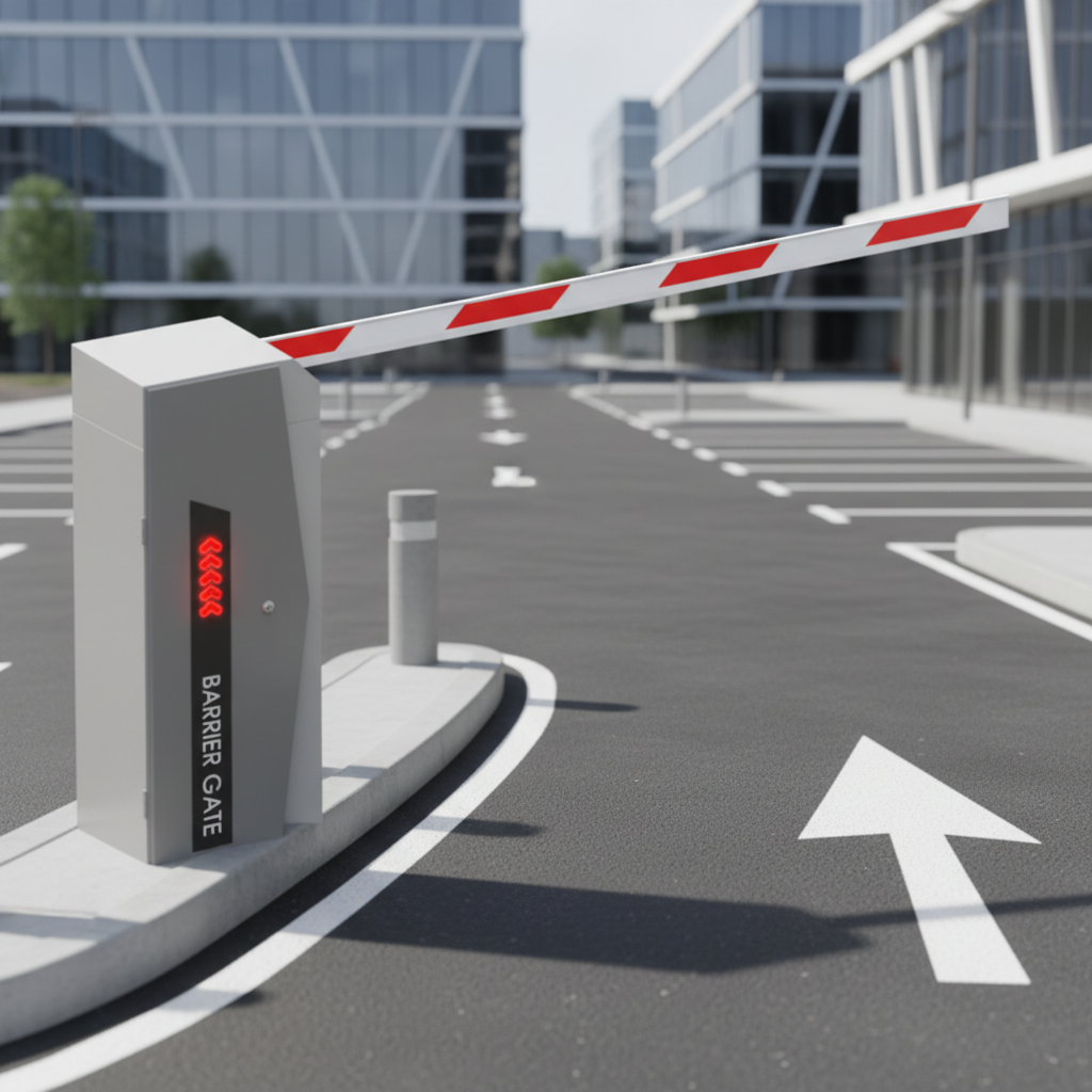Fast Boom Barrier Traffic Light Automatic Parking Boom Barrier with Led Strip