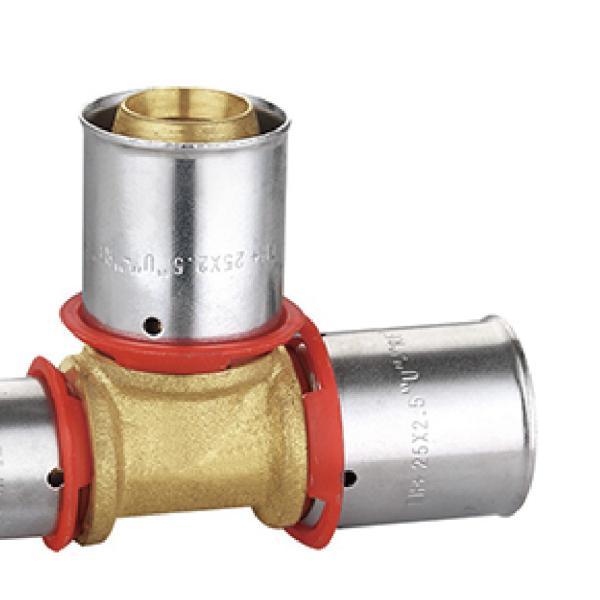 Polished Brass Compression Fittings for Industrial Applications Tee Pex Pipe Fitting 1/2 Inch Pex Fittings