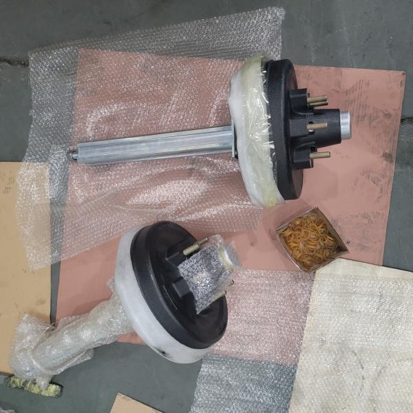 60*480mm Trailer Axle Spindles 9K 10K 15K 5 Lug Trailer Hub And Spindle