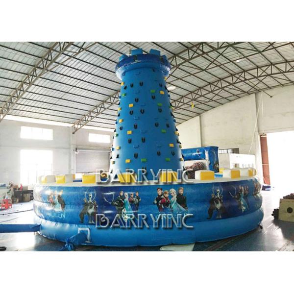 Tipo inflable congelado niños azules arena deportiva inflable material de la pared que sube del PVC