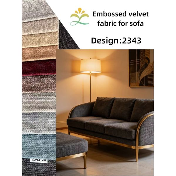 100%polyester velvet embossed home textile fabric for sofa
